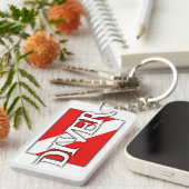 Pirate-stijl duikvlag sleutelhanger (Voorkant Rechts)