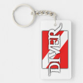 Pirate-stijl duikvlag sleutelhanger (Voorkant)