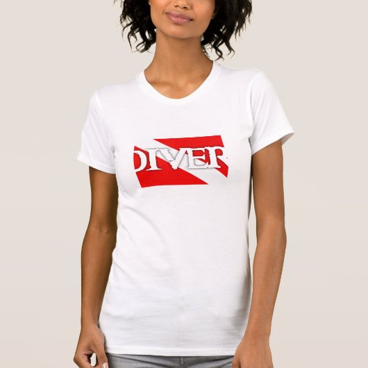 Pirate-stijl duikvlag t-shirt (Voorkant)