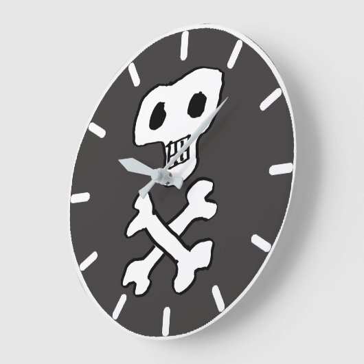 Pirate Style Skull & Crossbones Grote Klok (Hoek)