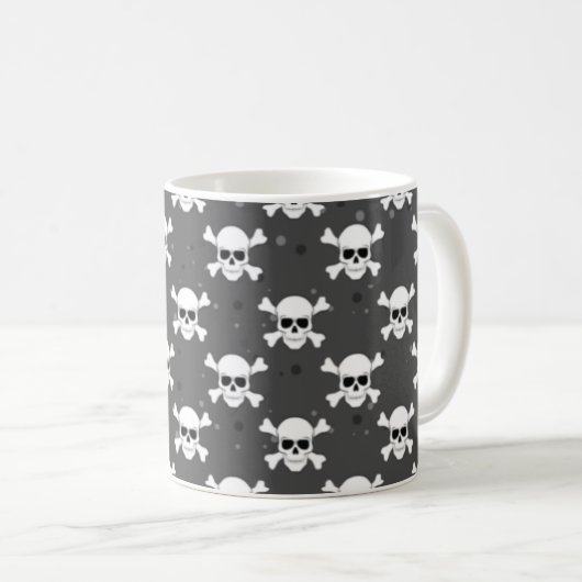 Pirate Style - Skull Pattern Koffiemok (Voorkant rechts)