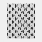 Pirate Style Skulls Pattern  Fleece Deken (Voorkant)