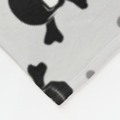 Pirate Style Skulls Pattern  Fleece Deken (Hoek)