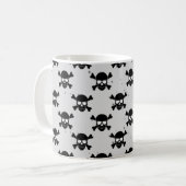 Pirate Style Skulls Pattern Koffiemok (Voorkant links)