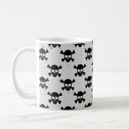Pirate Style Skulls Pattern Koffiemok