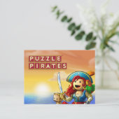 Pirate Sunset briefkaart (Staand voorkant)