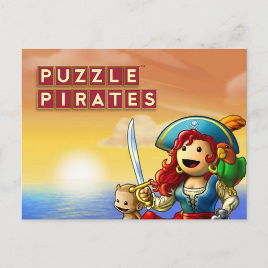 Pirate Sunset briefkaart (Voorkant)