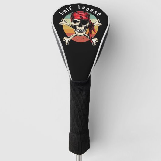 Pirate sunset golfheadcover (Voorkant)