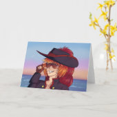 Pirate Sunset Kaart (Gele Bloem)