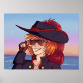 Pirate Sunset Poster (Voorkant)
