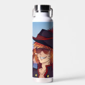 Pirate Sunset Waterfles (Voorkant)
