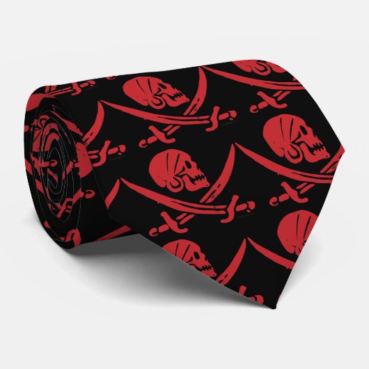 Pirate Swag Necktie Stropdas (Opgerold)