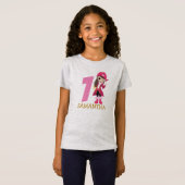 Pirate T-Shirt (roze meisje) (Voorkant volledig)