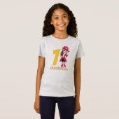 Pirate T-Shirt (roze meisje) (Voorkant volledig)