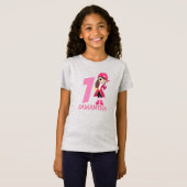 Pirate T-Shirt (roze meisje) (Voorkant volledig)