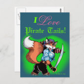 Pirate Tails Briefkaart (Voorkant / Achterkant)