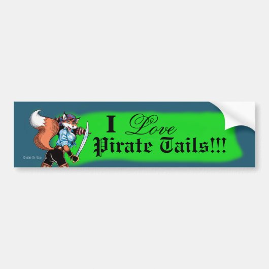 Pirate Tails Bumpersticker (Voorkant)
