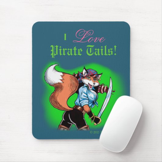 Pirate Tails Mousepad Muismat (Met muis)