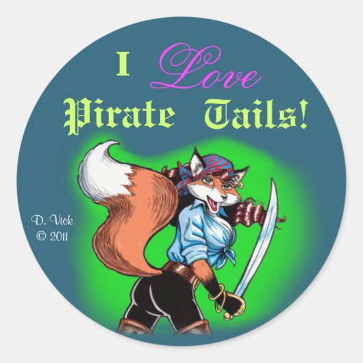 Pirate Tails Sticker (Voorkant)