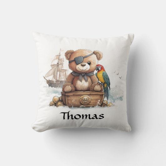 Pirate Teddy Bear Adventure -  Kussen (Voorkant)