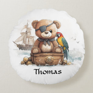Pirate Teddy Bear Adventure - Rond Kussen