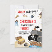 Pirate Thaing Birthday Party Invitation Bedankkaart (Voorkant)