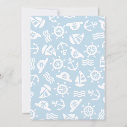 Pirate Thaing Birthday Party Invitation Kaart (Achterkant)