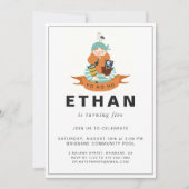 Pirate Thaing Birthday Party Invitation Kaart (Voorkant)