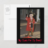 Pirate Thank You Card, Me Bedankt voor de buit! Briefkaart (Voorkant / Achterkant)
