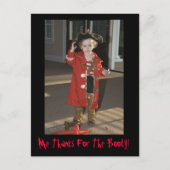 Pirate Thank You Card, Me Bedankt voor de buit! Briefkaart (Voorkant)