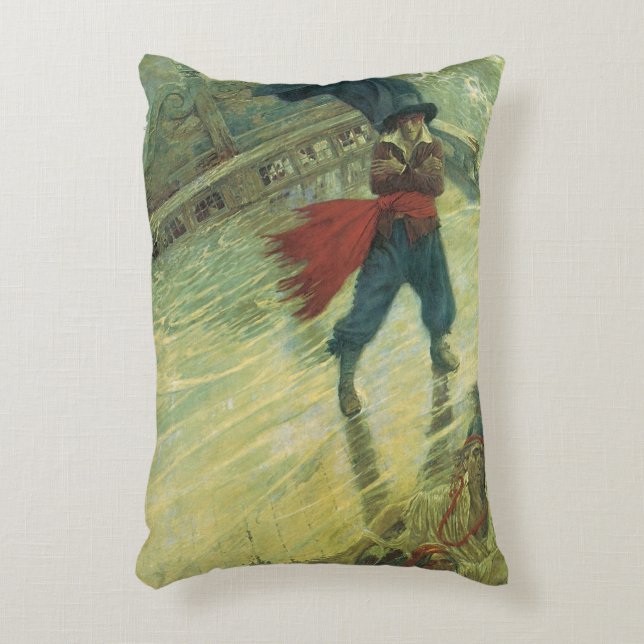  Pirate, The Flying Dutchman van Howard Pyle Accent Kussen (Voorkant(Verticaal))