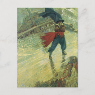  Pirate, The Flying Dutchman van Howard Pyle Briefkaart