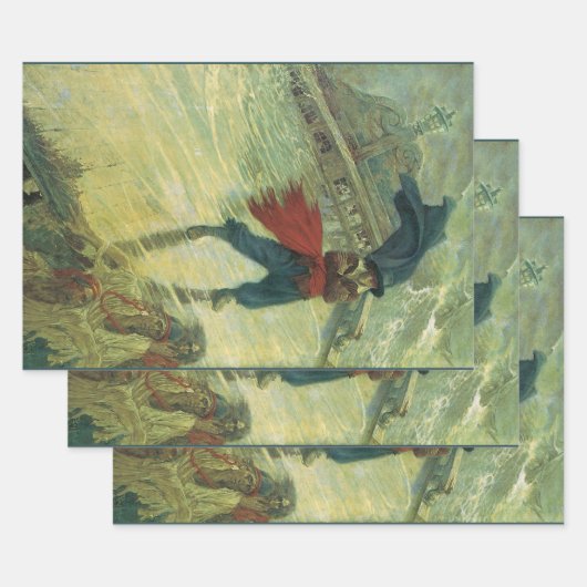 Pirate, The Flying Dutchman van Howard Pyle Inpakpapier Vel (Set)