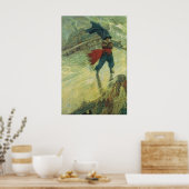 Pirate, The Flying Dutchman van Howard Pyle Poster (Keuken)