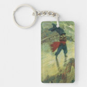 Pirate, The Flying Dutchman van Howard Pyle Sleutelhanger (Voorkant)