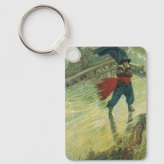  Pirate, The Flying Dutchman van Howard Pyle Sleutelhanger (Voorkant)
