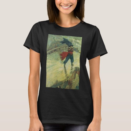  Pirate, The Flying Dutchman van Howard Pyle T-shirt (Voorkant)