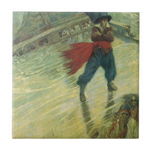 Pirate, The Flying Dutchman van Howard Pyle Tegeltje