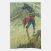  Pirate, The Flying Dutchman van Howard Pyle Theedoek (Verticaal)