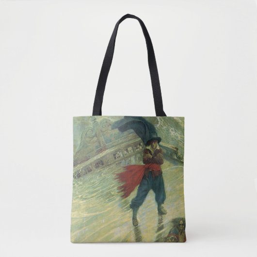  Pirate, The Flying Dutchman van Howard Pyle Tote Bag (Voorkant)