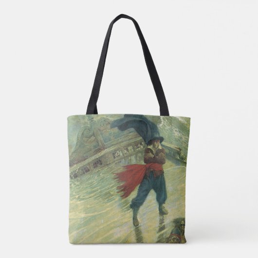  Pirate, The Flying Dutchman van Howard Pyle Tote Bag (Achterkant)