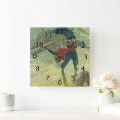  Pirate, The Flying Dutchman van Howard Pyle Vierkante Klok (Huis)