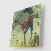  Pirate, The Flying Dutchman van Howard Pyle Vierkante Klok (Hoek)
