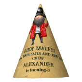 Pirate Theenmaal Birthday Party Feesthoedjes (Voorkant)