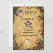 Pirate Theenmaal Birthday Party Kaart (Voorkant)