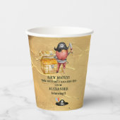 Pirate Theenmaal Birthday Party Papieren Bekers (Voorkant)