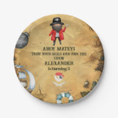 Pirate Theenmaal Birthday Party Papieren Bordje (Voorkant)