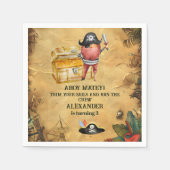 Pirate Theenmaal Birthday Party Servet (Voorkant)