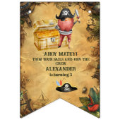 Pirate Theenmaal Birthday Party Vlaggetjes (Eerste vlag)