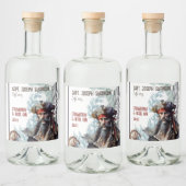 Pirate thema artsy Eten en Drank Label Set Likeurfles Etiket (Flessen)